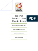 Laporan Instalasi Linux Ubuntu Server Kel.7 XII TKJ 4