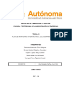 Universidad Autónoma Del Perú - Proyecto Marketing