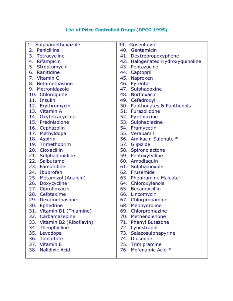 Comprehensive Controlled Drugs List | PDF | Science & Mathematics