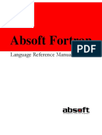 Absoft Fortran Reference