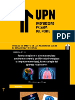 Sesión 11 - Farmacología Sistema Nevioso y Respiratorio