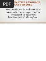 Language of Mathematics