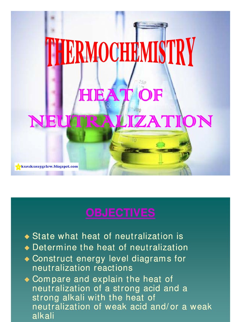 Heat of Neutralization Overview | PDF | Sodium Hydroxide | Acid