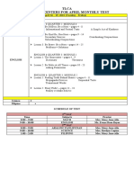 Grade 6 April Pointers