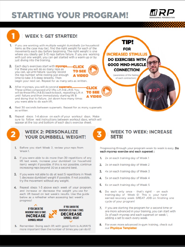 RP - at Home Workout (How To) | PDF