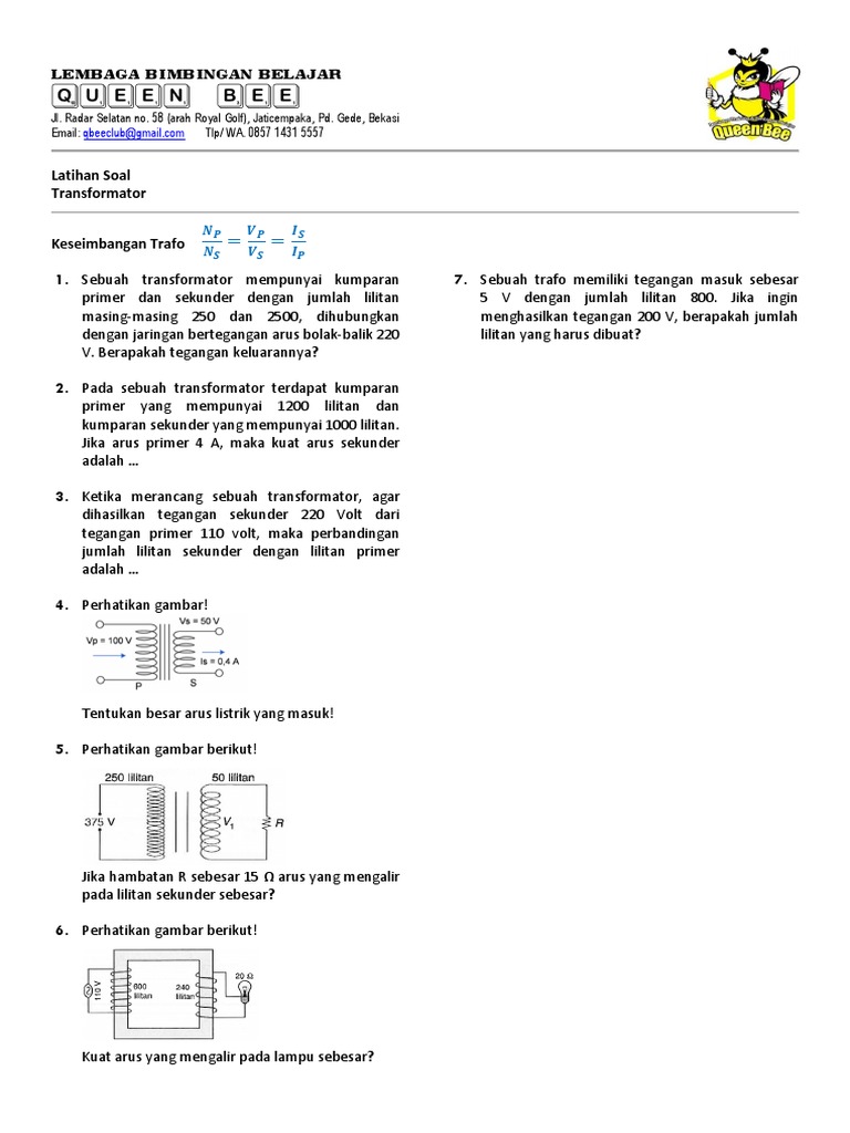 Soal Trafo Pdf