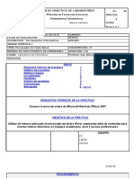 Reporte de Practica 1 (Tabla de Contenido