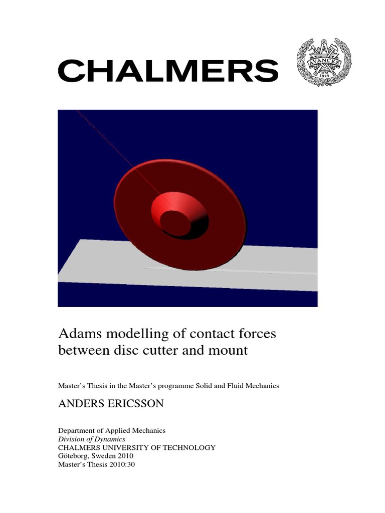 Adams Contact Force Modeling Example Alpercanguden | PDF | Force ...