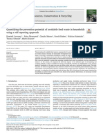 Quantifying Prevention of Food Waste