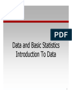 Introduction to Basic Statistics and Six Sigma Data Concepts