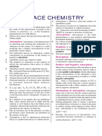 Surface Chemistry