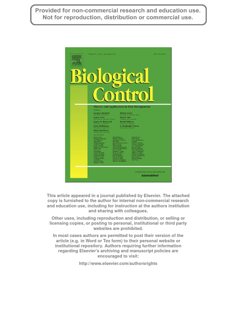 Encapsulation Methods for Biocontrol Agents | PDF | Emulsion | Cross Link