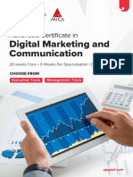 Advanced Certificate in Digital Marketing & Communication