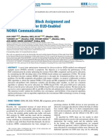 Optimal Resource Block Assignment and Power Allocation For D2D-Enabled NOMA Communication