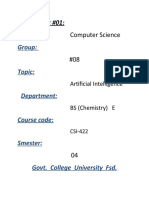 GROUP 8, Artificial Intelligence