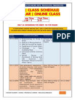 Group 2 Mains Class Cum Test Offline Online Schedule