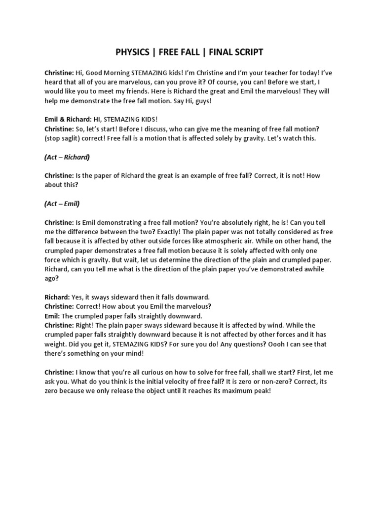 Physics - Script | PDF | Force | Velocity