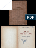 Limba Paleoslavă-S.D.Nikiforov-1956