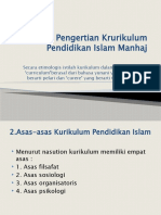 Pengertian Krurikulum Pendidikan Islam Manhaj ADI