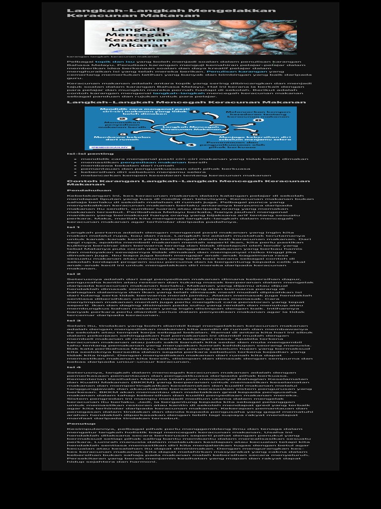 Keracunan Massal Akibat Makanan Bergizi Gratis Upaya Pencegahan