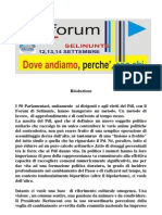 Risoluzione Forum PdL Selinunte