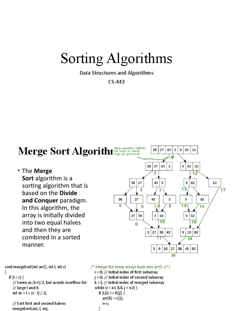 Sorting Algorithms | PDF | Applied Mathematics | Theoretical Computer ...