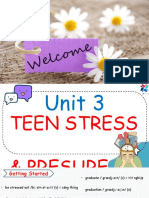 Grade 9 (NE) - Unit 3 Teen Stress and Pressure