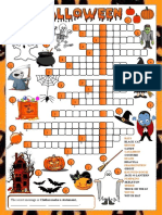 Halloween Crossword Crosswords Fun Activities Games - 32442