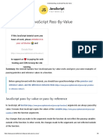 Understanding JavaScript Pass by Value