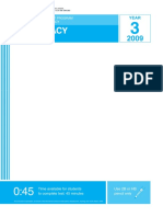 NAPLAN 2009 Final Test Numeracy Year 3