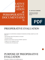 2022 Preoperative Assessment Premedication Perioperative Documentation