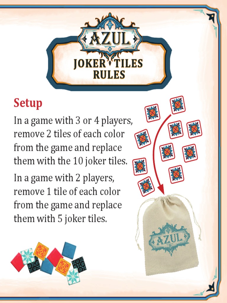Joker Tile Rules for 2-4 Players | PDF