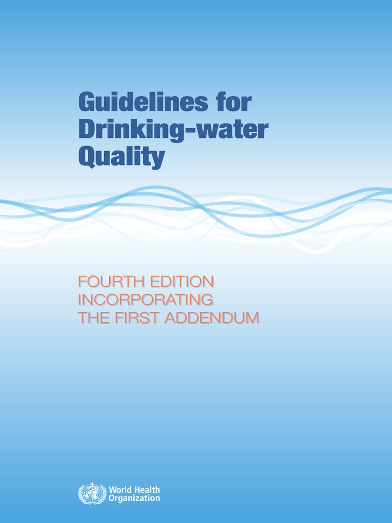Guidelines For DrinkingWater Quality? ? PDF Drinking Water Water