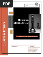 Download HARSHAD MEHTA SCAM - Business Ethics Report by mahtaabk SN60699411 doc pdf