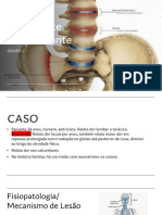 Espondilite Anquilosante em 34 anos com dor lombar e torácica