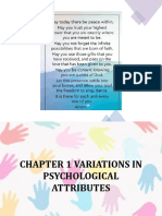 Chapter 1 - Variations in Psychological Attributes