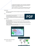 Kimura's analysis of globalization and Asia Pacific influence