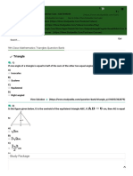 Question Bank For 9th Class Mathematics Triangles