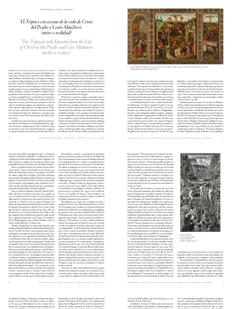 El Tríptico Con Escenas de La Vida de Cristo Del Prado y Louis ...