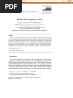 Health and Endogenous Growth: Adriaan Van Zon, Joan Muysken