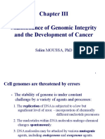 CH III Maintenance of Genomic Integrity and The Development of Cancer