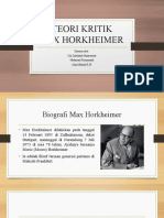 Teori Kritik Max Horkheimer