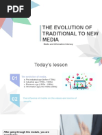 The Evolution of Traditional To New Media: Media and Information Literacy