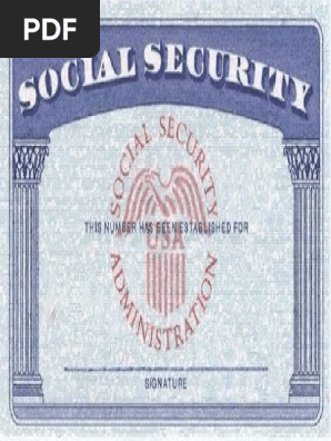 social security blank card template .pdf