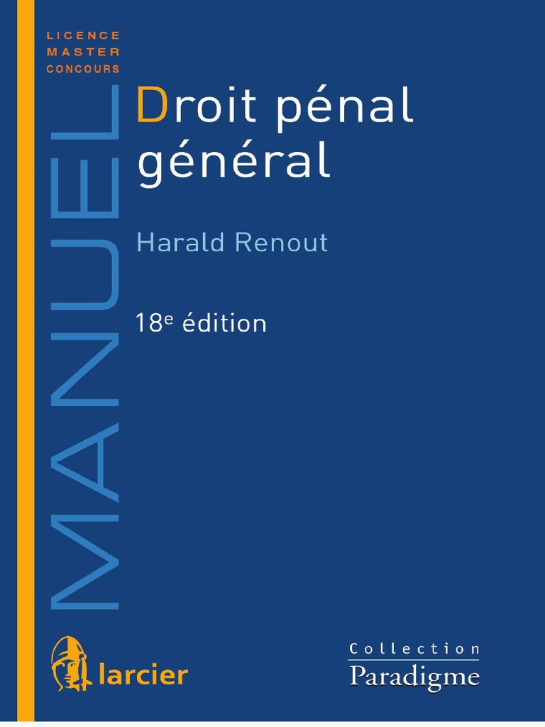 Droit Pénal Général - Larcier | PDF