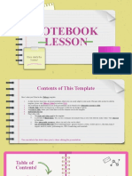 Notebook Lesson Yellow Variant by Slidesgo