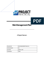 RISK MANAGEMENT PLAN TEMPLATE v0.1