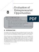 Topic 8 Evaluation of Entrepreneurial Opportunities