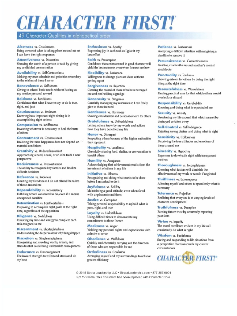 49 Character Qualities PDF NB Crop | PDF
