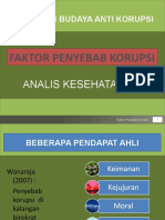 Faktor Penyebab Korupsi